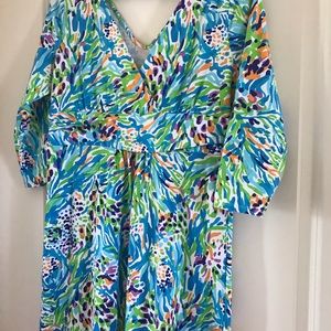 Lilly Pulitzer Gloria Maxi Dress in Sea Soirée XL